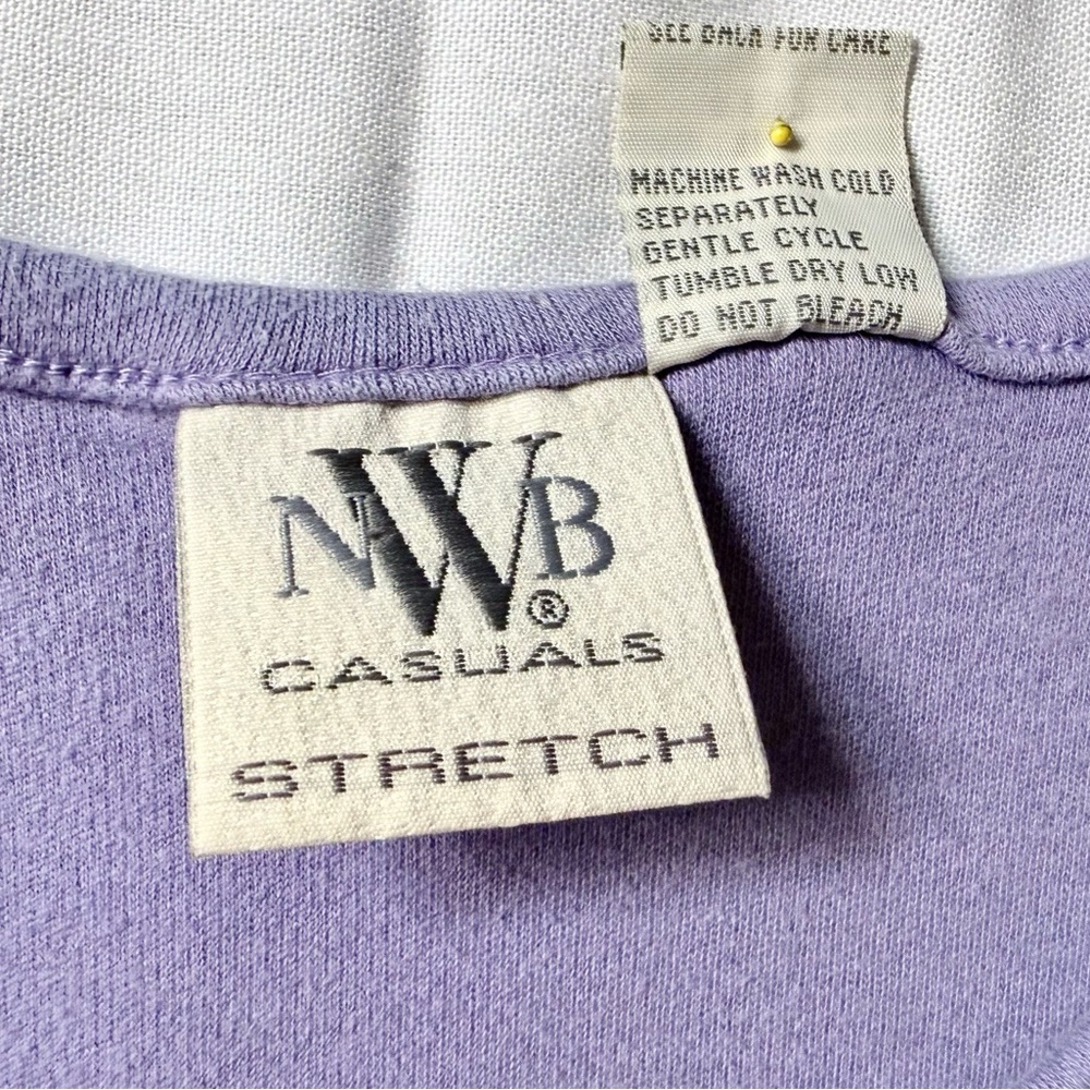 NWB Casuals Women’s Lavender Sleeveless Knit Tank Top - Picture 5 of 5